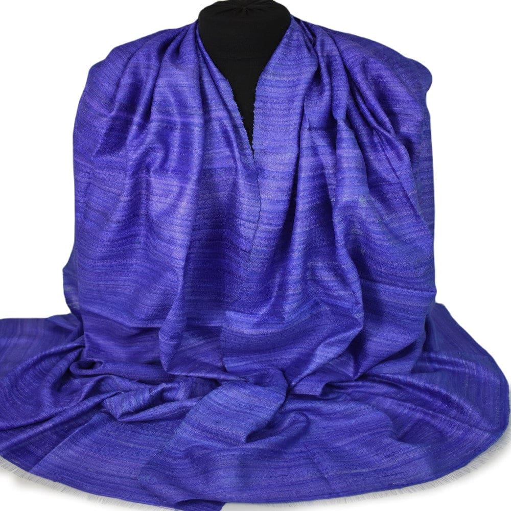 Sal tesut manual din 100% Matase Naturala Organica - Ghicha Tassar/Tussar Silk - Perennial Purple Mov -> Cod: NEWGHICHA6 - sal matase
