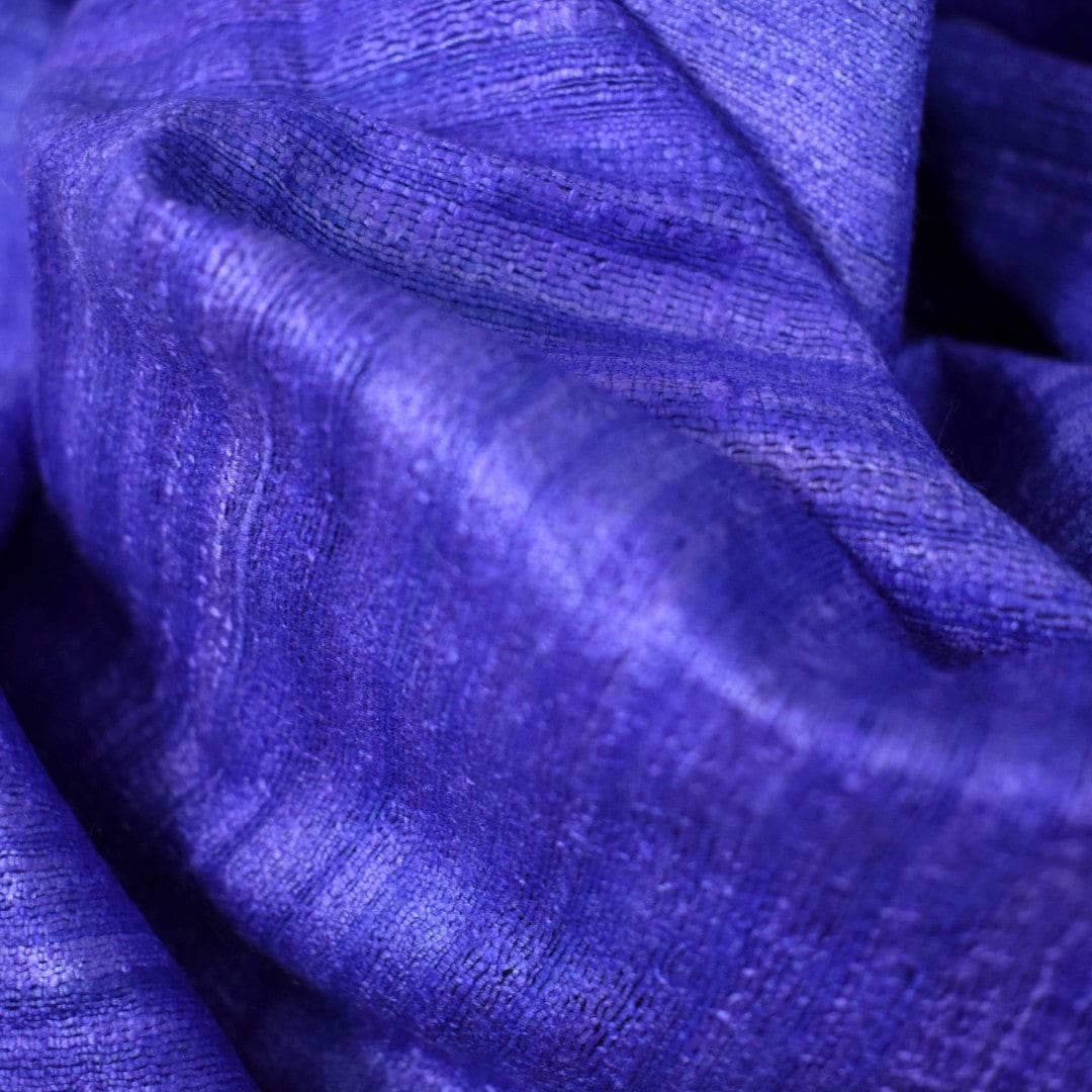 Sal tesut manual din 100% Matase Naturala Organica - Ghicha Tassar/Tussar Silk - Perennial Purple Mov -> Cod: NEWGHICHA6 - sal matase