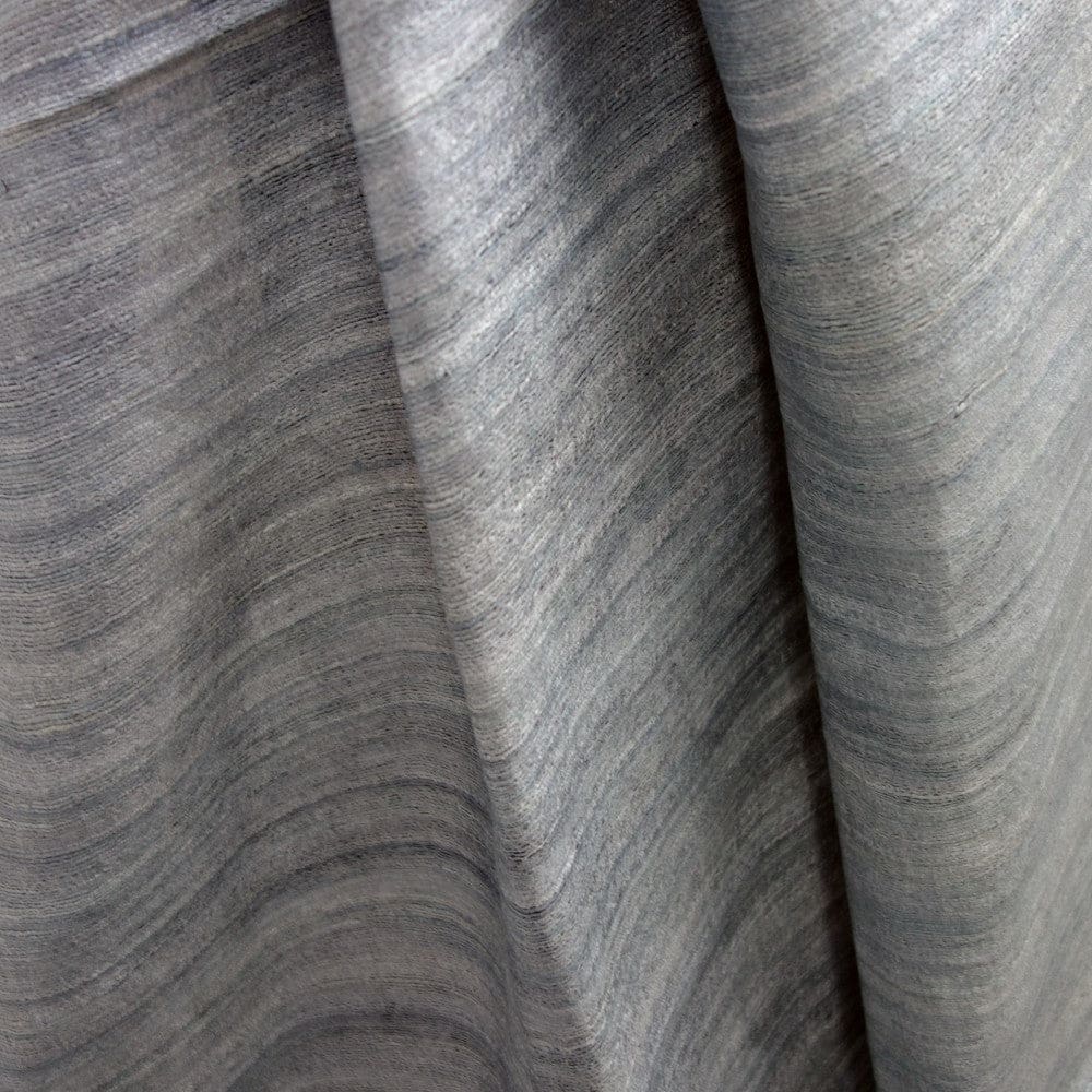 Sal tesut manual din 100% Matase Naturala Organica - Ghicha Tassar/Tussar Silk - Blue Gray-> Cod: BGHICHA2(.) - sal matase naturala organica