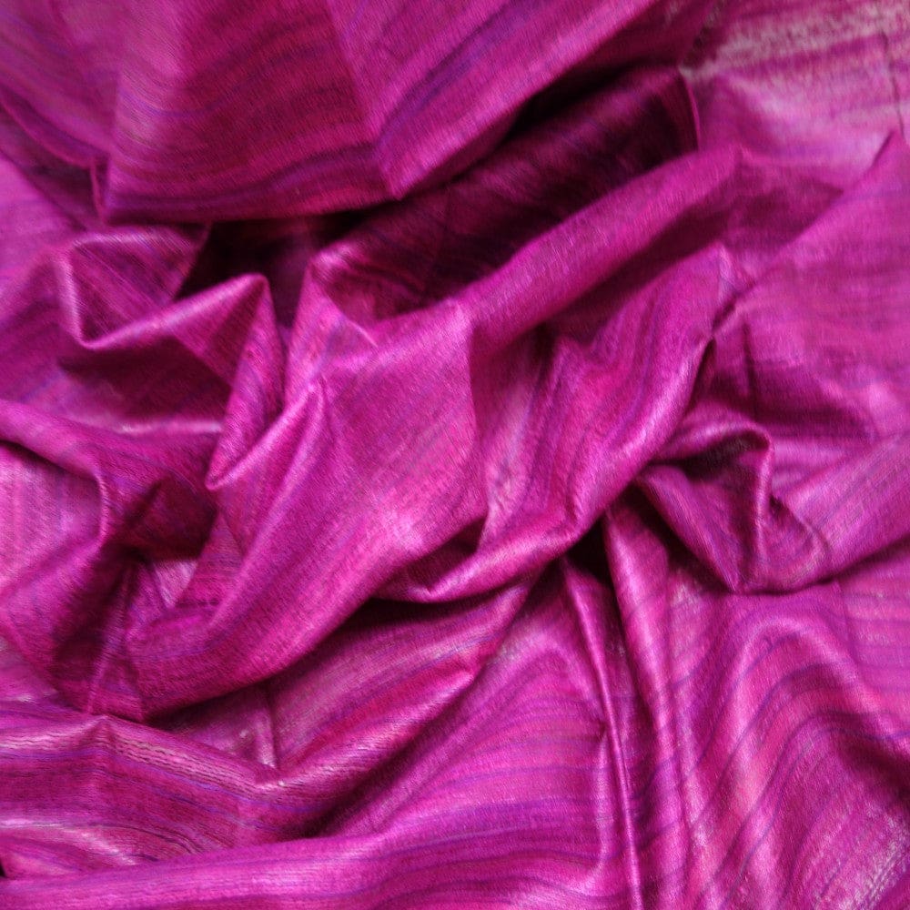 Sal tesut manual din 100% Matase Naturala Organica - Ghicha Tassar/Tussar Silk - Lilac Magenta ->RGhicha10 (...) - sal matase naturala