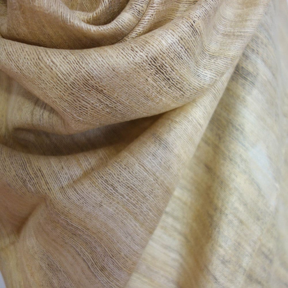 Sal tesut manual din 100% Matase Naturala Organica - Ghicha Tassar/Tussar Silk - Natural Beige -> Cod: NEWGhicha3 - sal matase naturala