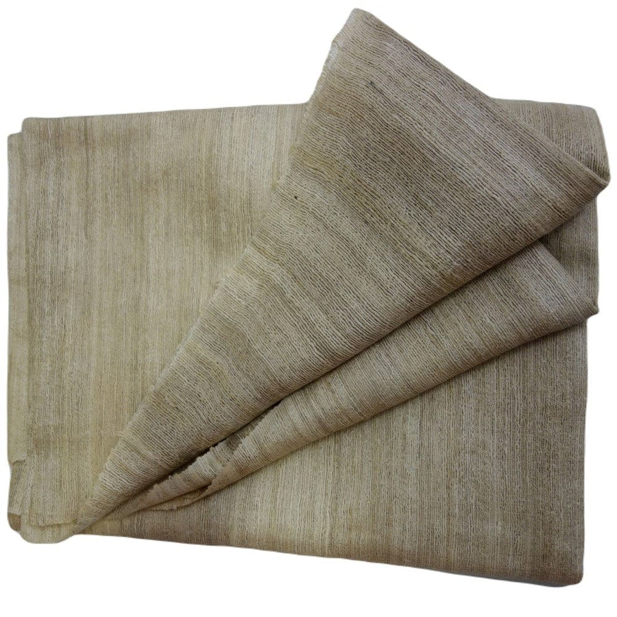Sal tesut manual din 100% Matase Naturala Organica - Ghicha Tassar/Tussar Silk - Natural Beige -> Cod: NEWGhicha3 - sal matase naturala