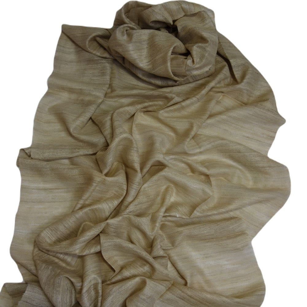 Sal tesut manual din 100% Matase Naturala Organica - Ghicha Tassar/Tussar Silk - Natural Beige -> Cod: NEWGhicha3 - sal matase naturala