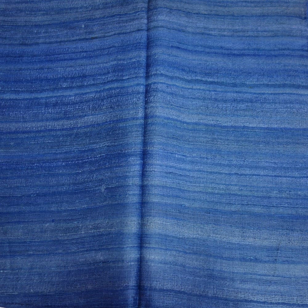 Sal tesut manual din 100% Matase Naturala Organica - Ghicha Tassar/Tussar Silk - Perennial Blue -> Cod: NEWGHICHA6 - sal matase naturala
