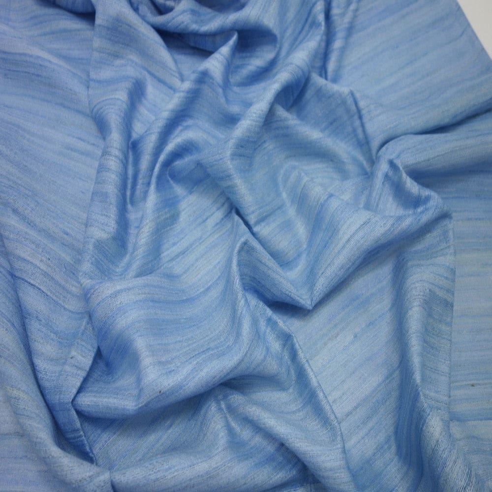 Sal tesut manual din 100% Matase Naturala Organica - Ghicha Tassar/Tussar Silk - Purple Blue -> Cod: BGHICHA3(..) - sal matase naturala