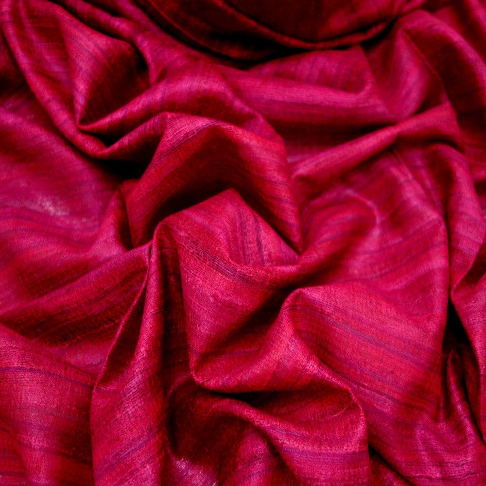 Sal tesut manual din 100% Matase Naturala Organica - Ghicha Tassar/Tussar Silk - Viva Magenta -> Cod:RGhicha(..) - sal matase naturala