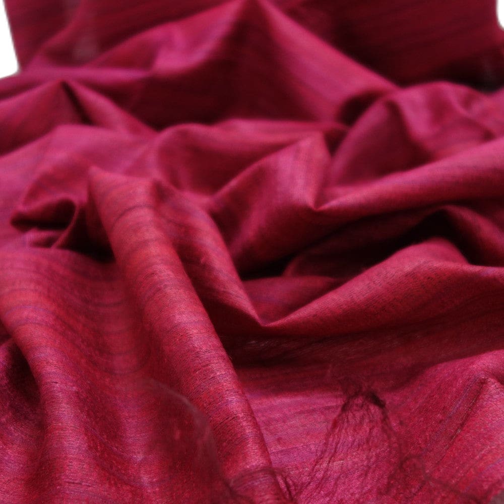 Sal tesut manual din 100% Matase Naturala Organica - Ghicha Tassar/Tussar Silk - Viva Magenta -> Cod:RGhicha(..) - sal matase naturala