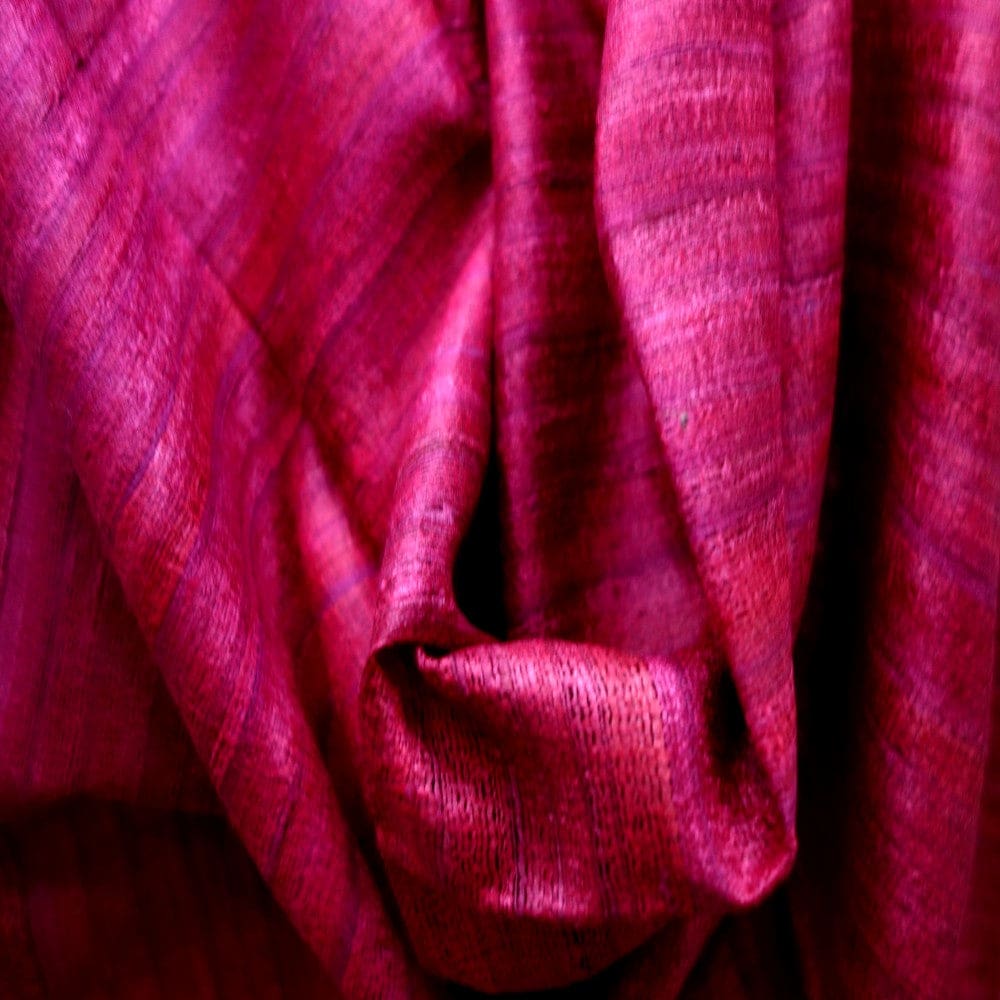 Sal tesut manual din 100% Matase Naturala Organica - Ghicha Tassar/Tussar Silk - Viva Magenta -> Cod:RGhicha(..) - sal matase naturala