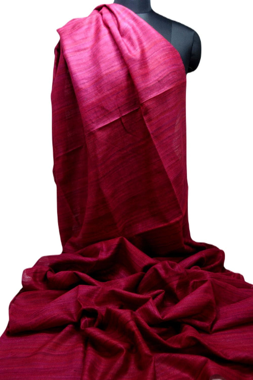 Sal tesut manual din 100% Matase Naturala Organica - Ghicha Tassar/Tussar Silk - Viva Magenta -> Cod:RGhicha(..) - sal matase naturala