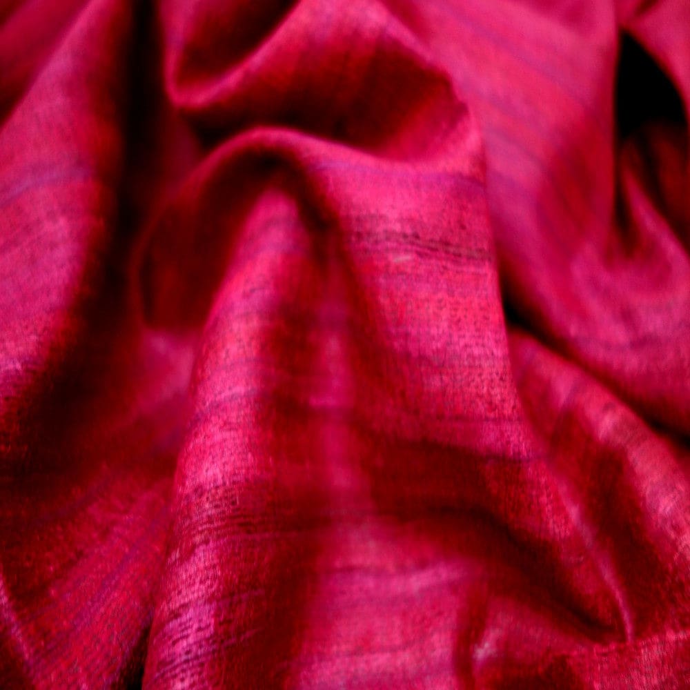 Sal tesut manual din 100% Matase Naturala Organica - Ghicha Tassar/Tussar Silk - Viva Magenta -> Cod:RGhicha(..) - sal matase naturala