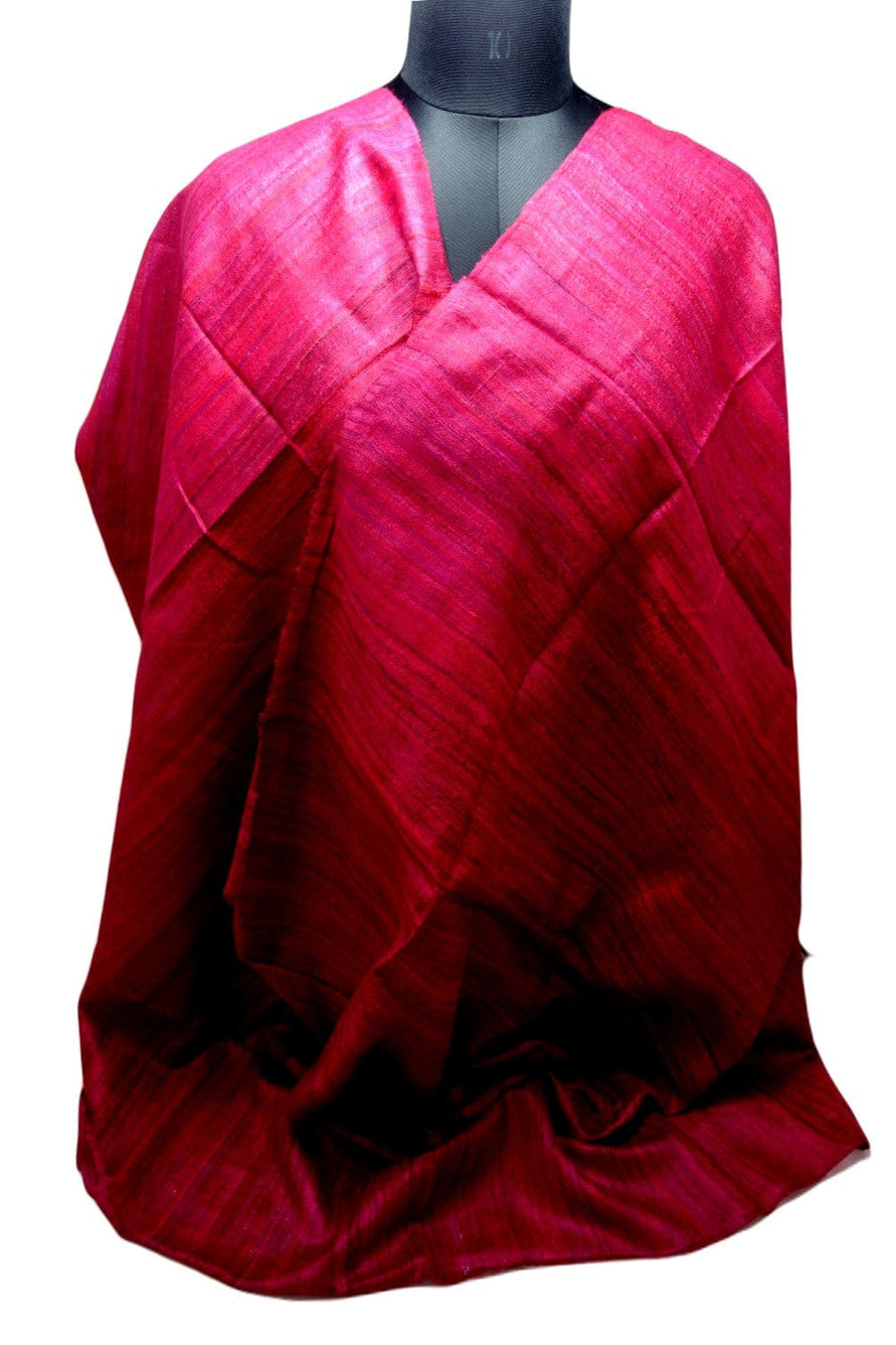 Sal tesut manual din 100% Matase Naturala Organica - Ghicha Tassar/Tussar Silk - Viva Magenta -> Cod:RGhicha(..) - sal matase naturala