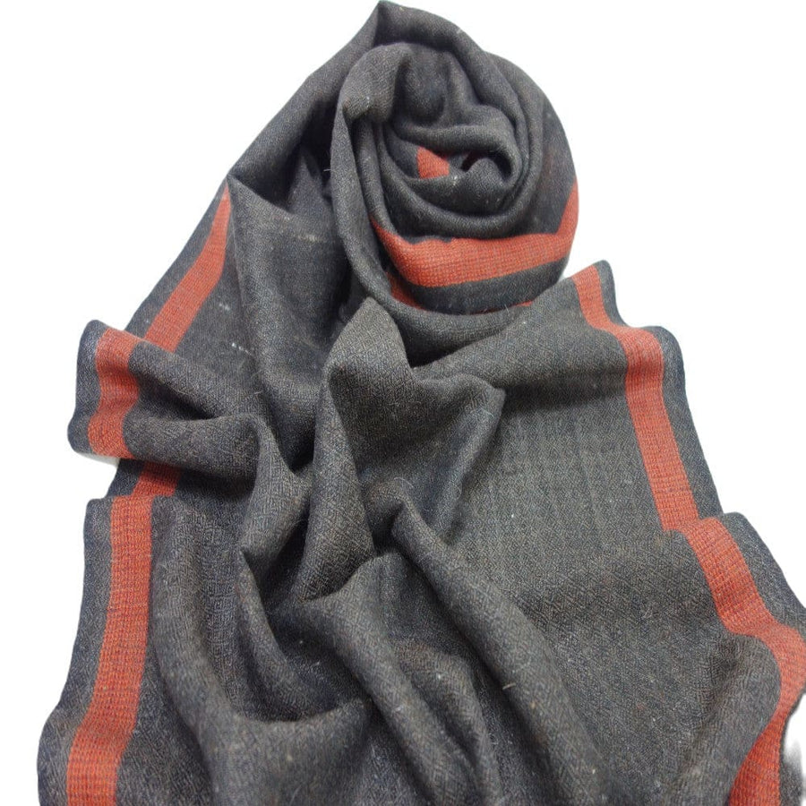 Sal Unisex confectionat din 100% Lana (Angora & Merino) ->Charcoal Grey-> Cod: ANG3 - Sal din Lana Angora & Merino