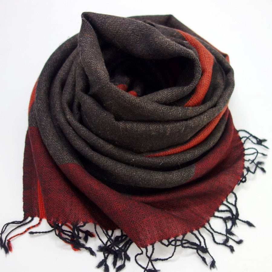 Sal Unisex confectionat din 100% Lana (Angora & Merino) ->Charcoal Grey-> Cod: ANG3 - Sal din Lana Angora & Merino