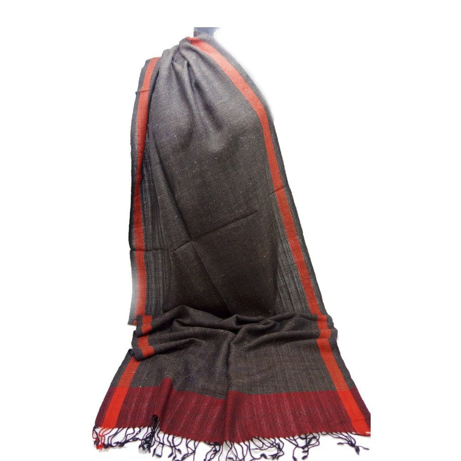 Sal Unisex confectionat din 100% Lana (Angora & Merino) ->Charcoal Grey-> Cod: ANG3 - Sal din Lana Angora & Merino