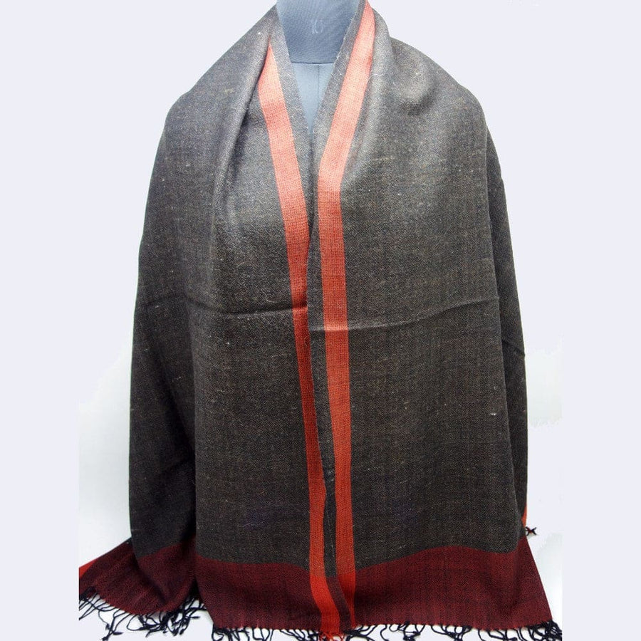 Sal Unisex confectionat din 100% Lana (Angora & Merino) ->Charcoal Grey-> Cod: ANG3 - Sal din Lana Angora & Merino