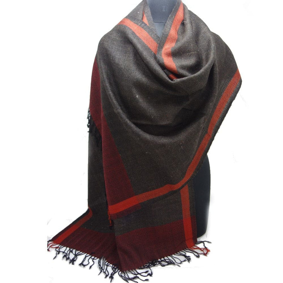 Sal Unisex confectionat din 100% Lana (Angora & Merino) ->Charcoal Grey-> Cod: ANG3 - Sal din Lana Angora & Merino