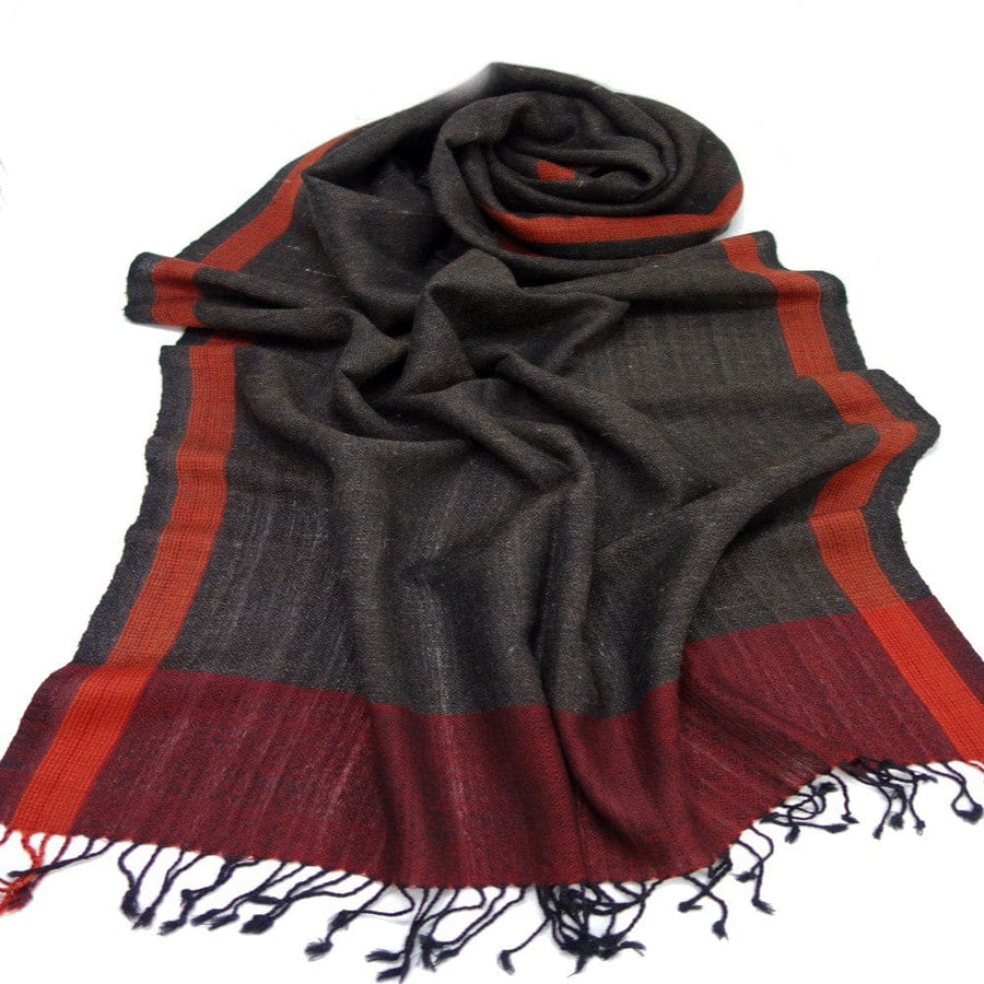 Sal Unisex confectionat din 100% Lana (Angora & Merino) ->Charcoal Grey-> Cod: ANG3 - Sal din Lana Angora & Merino