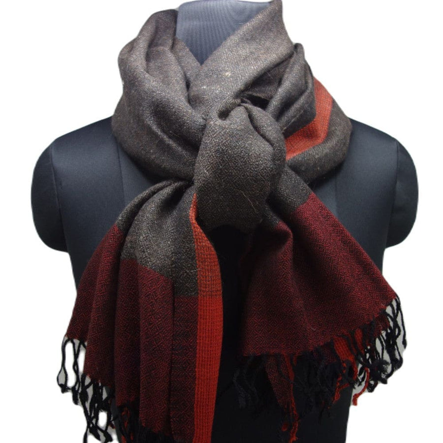Sal Unisex confectionat din 100% Lana (Angora & Merino) ->Charcoal Grey-> Cod: ANG3 - Sal din Lana Angora & Merino