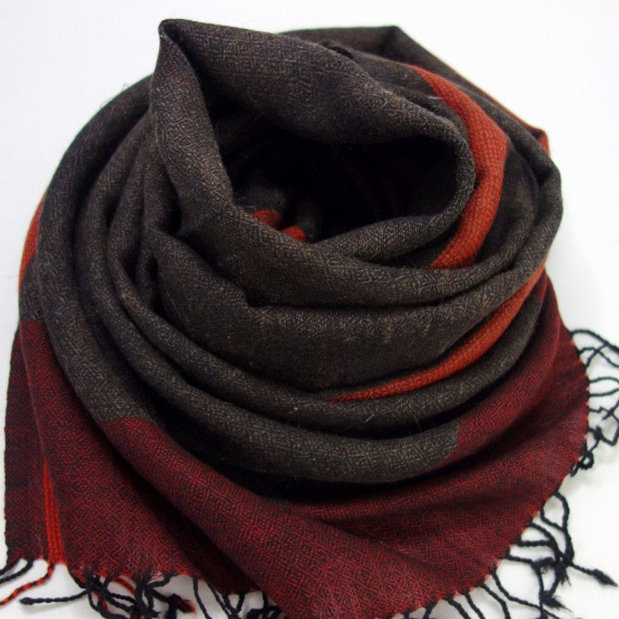 Sal Unisex confectionat din 100% Lana (Angora & Merino) ->Charcoal Grey-> Cod: ANG3 - Sal din Lana Angora & Merino
