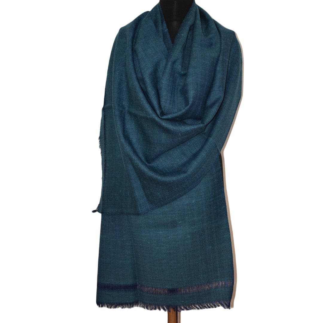 Sal Unisex confectionat din 100% Lana (Yak & Merino) ->Albastru Turcoaz -> Cod: YAKNEW2 - Saluri din Lana de Yak & Merino