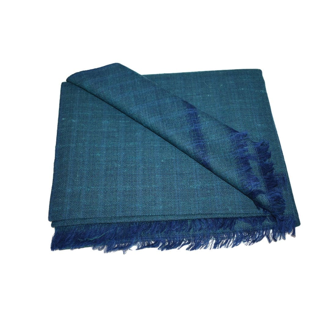Sal Unisex confectionat din 100% Lana (Yak & Merino) ->Albastru Turcoaz -> Cod: YAKNEW2 - Saluri din Lana de Yak & Merino
