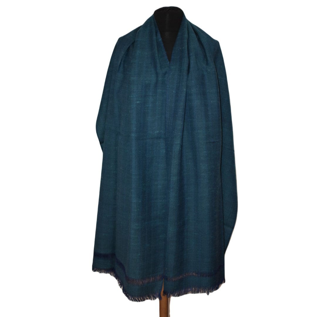 Sal Unisex confectionat din 100% Lana (Yak & Merino) ->Albastru Turcoaz -> Cod: YAKNEW2 - Saluri din Lana de Yak & Merino