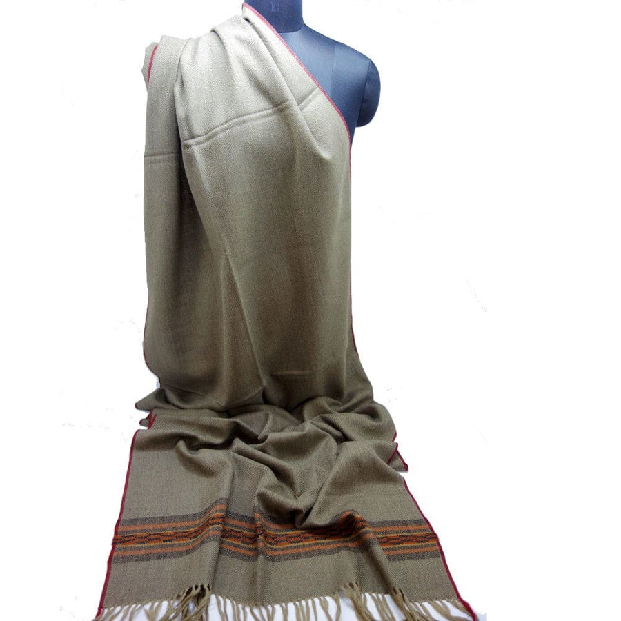 Sal Unisex confectionat din 100% Lana (Yak & Merino) ->bej-> Cod: KYM15