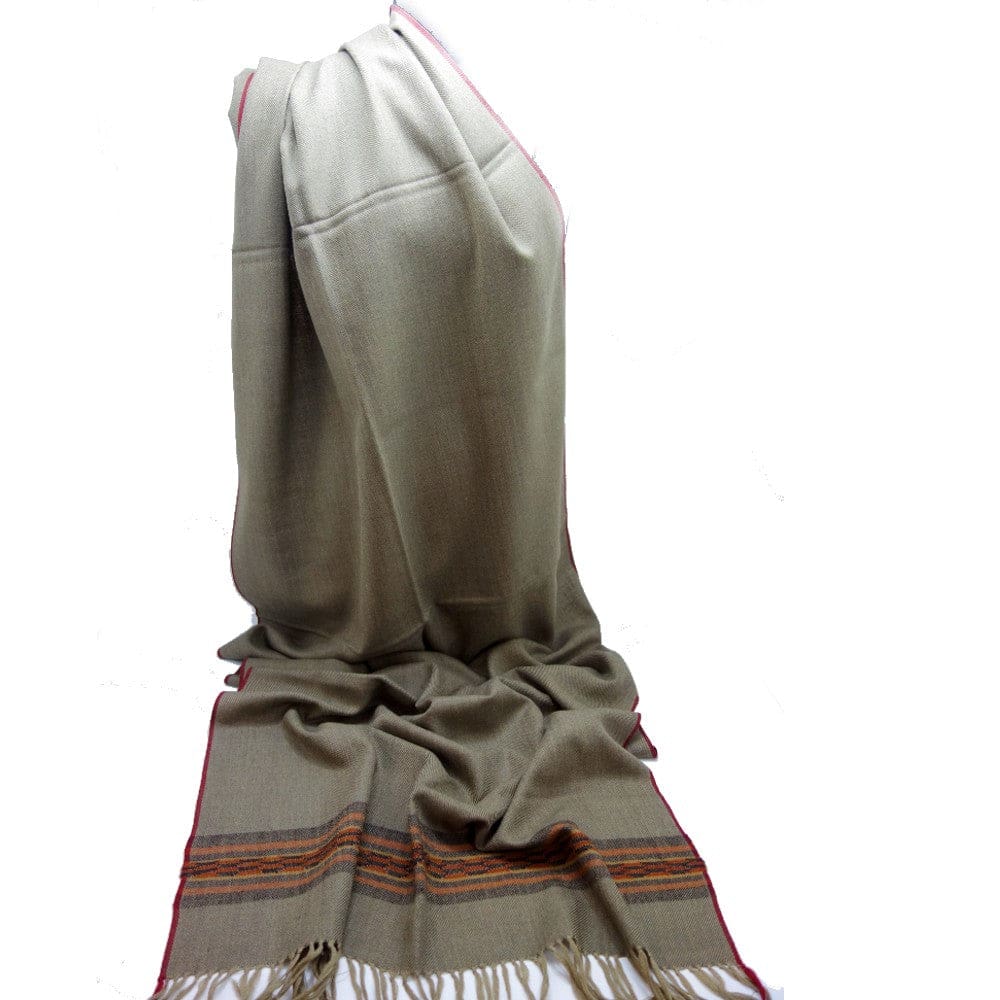 Sal Unisex confectionat din 100% Lana (Yak & Merino) ->bej-> Cod: KYM15