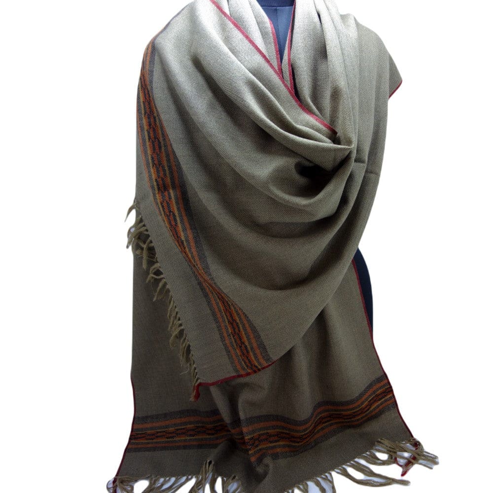 Sal Unisex confectionat din 100% Lana (Yak & Merino) ->bej-> Cod: KYM15