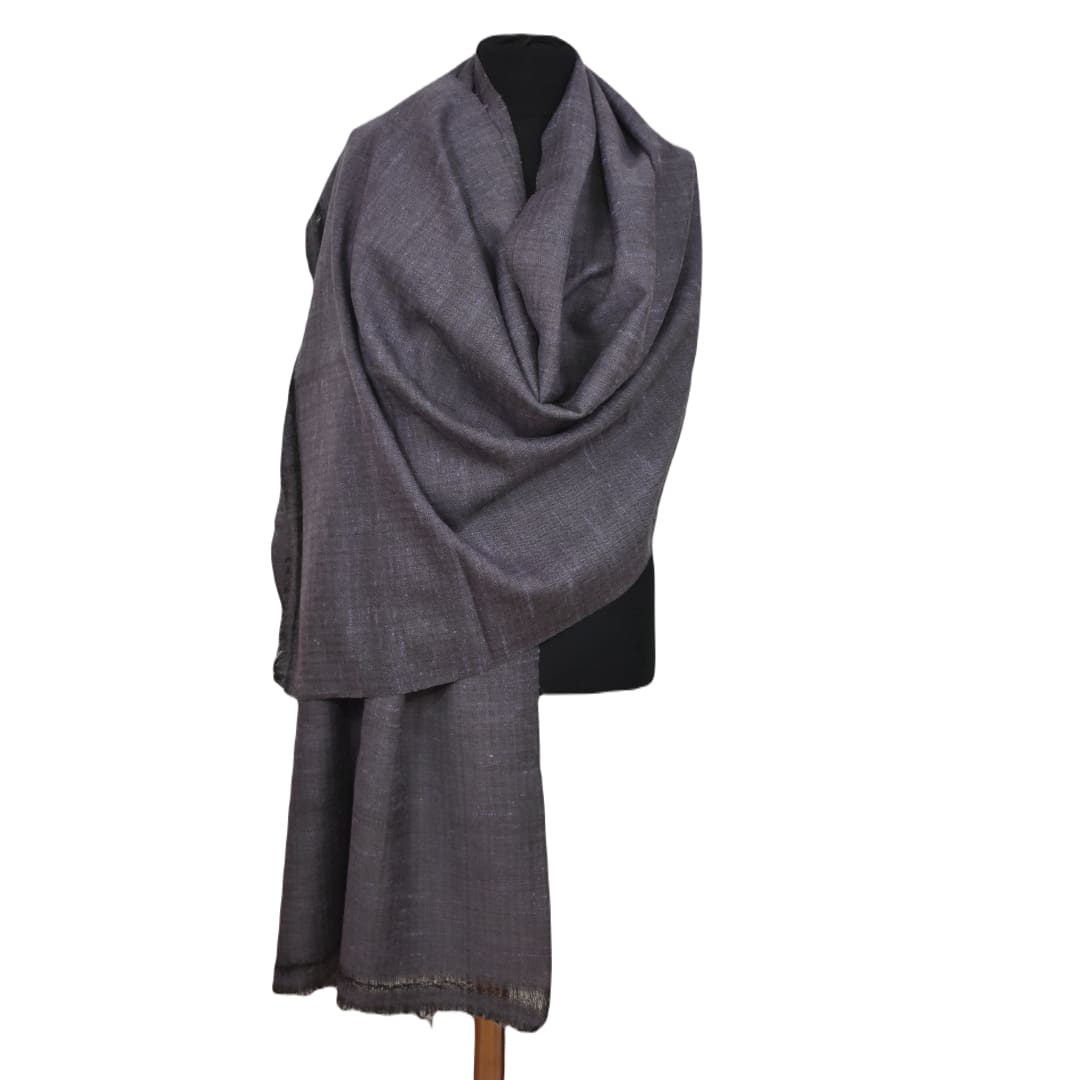 Sal Unisex confectionat din 100% Lana (Yak & Merino) ->Blue Gray -> Cod: YAKNEW11 - Saluri din Lana de Yak & Merino