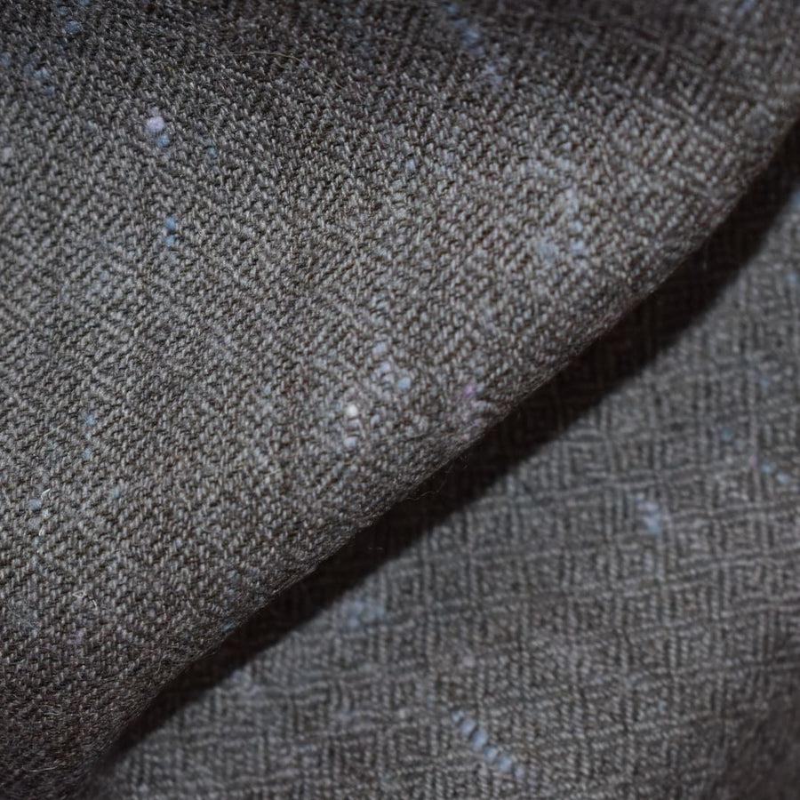 Sal Unisex confectionat din 100% Lana (Yak & Merino) ->Blue Gray Diamantat -> Cod: YAKNEW12 - Saluri din Lana de Yak & Merino