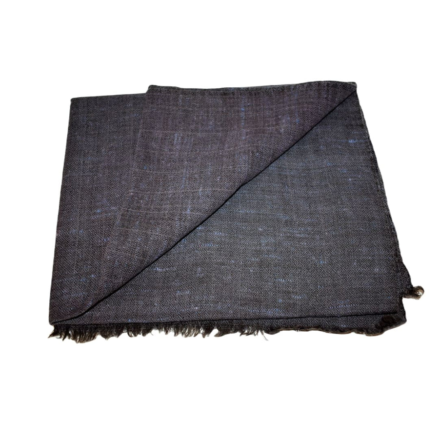 Sal Unisex confectionat din 100% Lana (Yak & Merino) ->Blue Gray Diamantat -> Cod: YAKNEW12 - Saluri din Lana de Yak & Merino