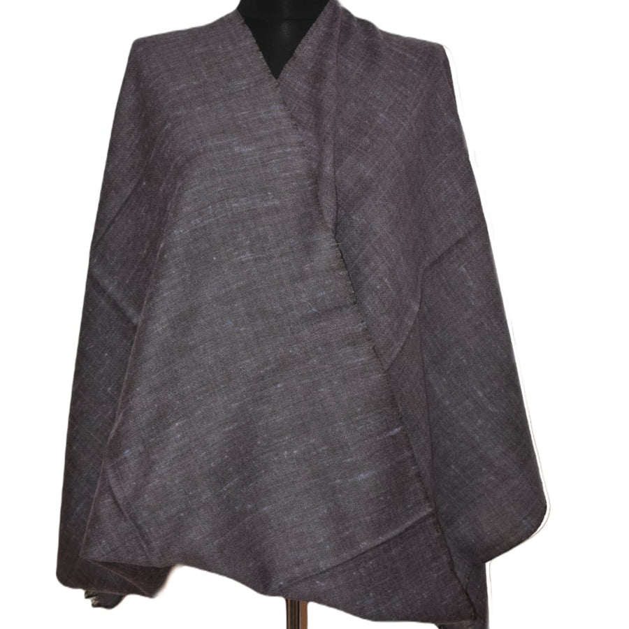 Sal Unisex confectionat din 100% Lana (Yak & Merino) ->Blue Gray Diamantat -> Cod: YAKNEW12 - Saluri din Lana de Yak & Merino
