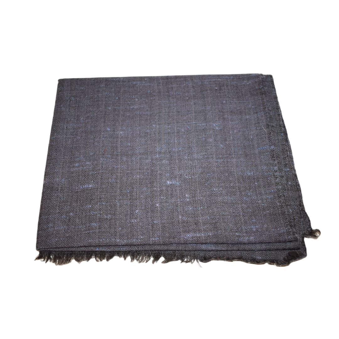 Sal Unisex confectionat din 100% Lana (Yak & Merino) ->Blue Gray Diamantat -> Cod: YAKNEW12 - Saluri din Lana de Yak & Merino