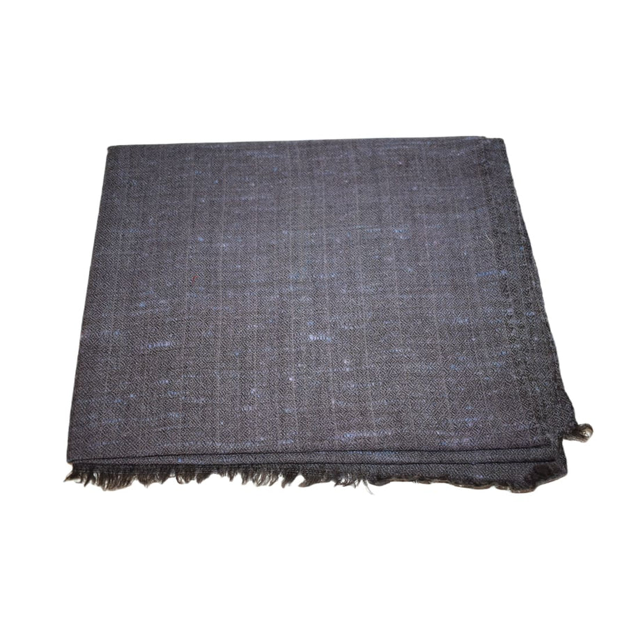 Sal Unisex confectionat din 100% Lana (Yak & Merino) ->Blue Gray Diamantat -> Cod: YAKNEW12 - Saluri din Lana de Yak & Merino
