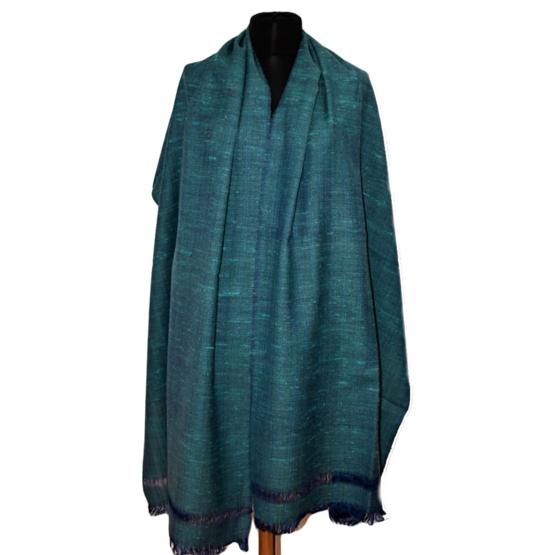Sal Unisex confectionat din 100% Lana (Yak & Merino) ->Blueverde - Cod: YAKNEW13 - Saluri din Lana de Yak & Merino