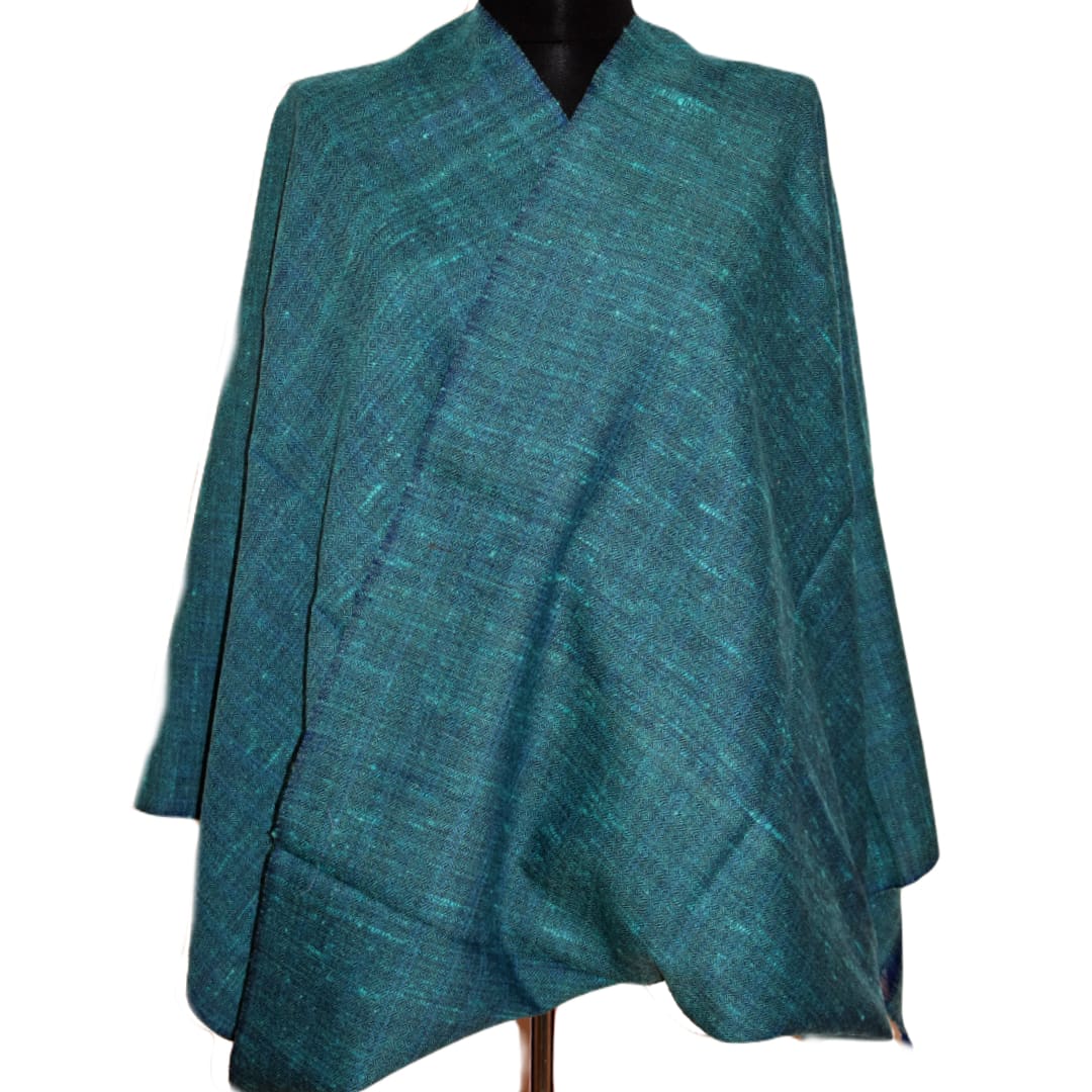 Sal Unisex confectionat din 100% Lana (Yak & Merino) ->Blueverde - Cod: YAKNEW13 - Saluri din Lana de Yak & Merino