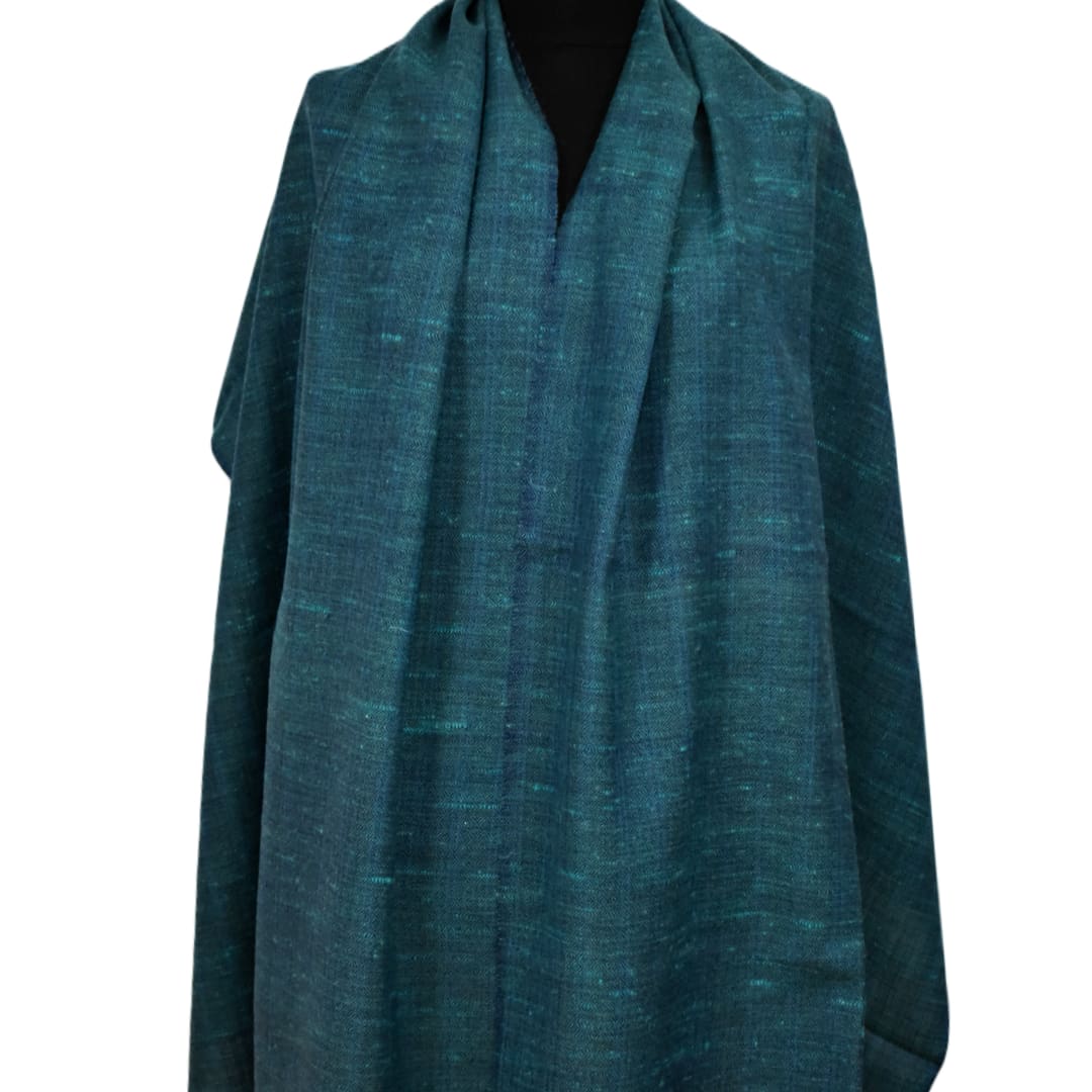 Sal Unisex confectionat din 100% Lana (Yak & Merino) ->Blueverde - Cod: YAKNEW13 - Saluri din Lana de Yak & Merino