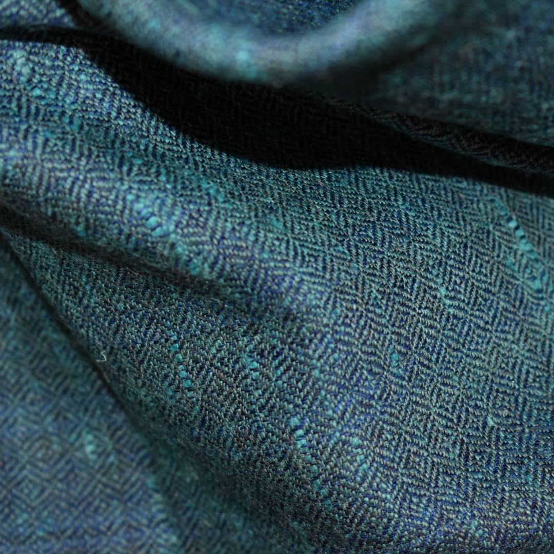 Sal Unisex confectionat din 100% Lana (Yak & Merino) ->Blueverde - Cod: YAKNEW13 - Saluri din Lana de Yak & Merino