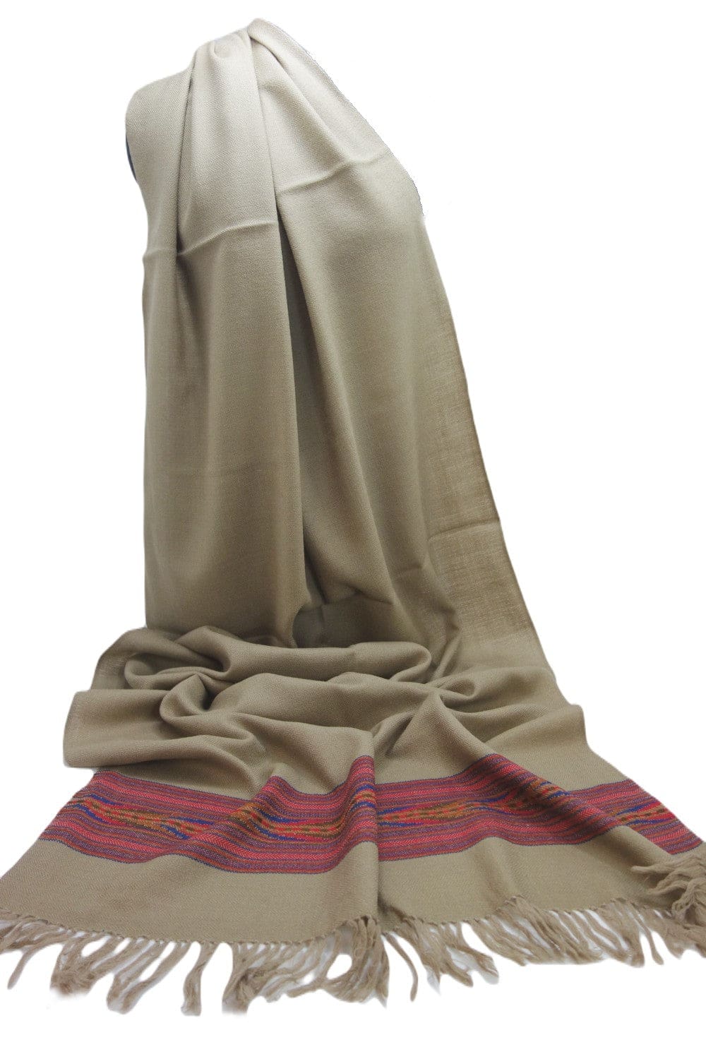 Sal Unisex confectionat din 100% Lana (Yak & Merino) ->Grej Herringbone -> Cod: KYM9 - Saluri din Lana de Yak & Merino
