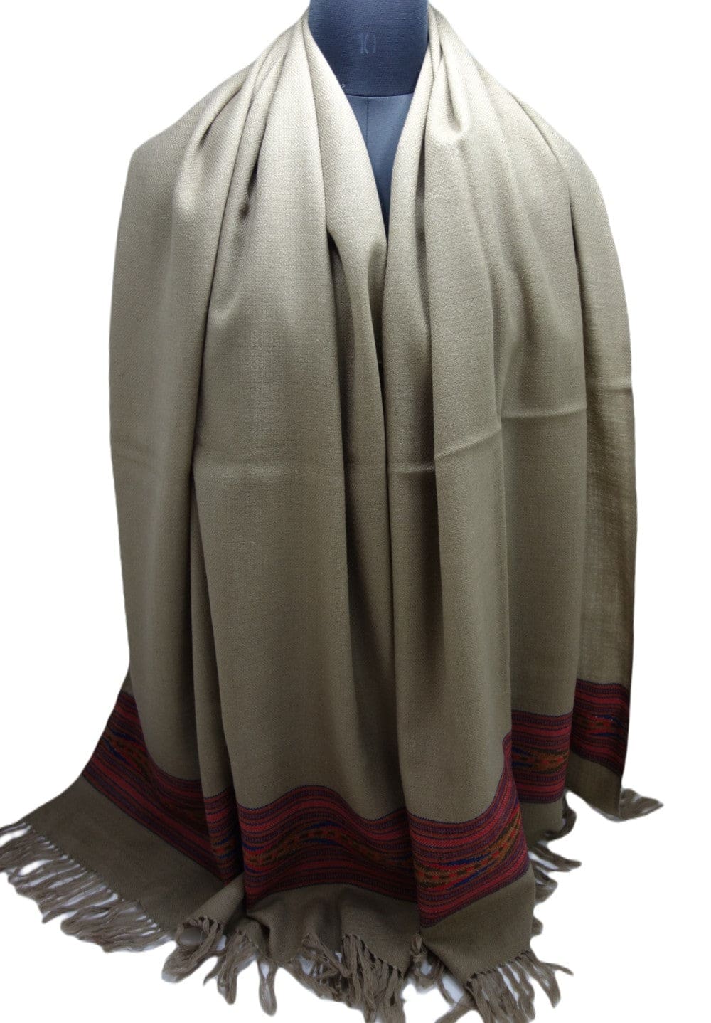 Sal Unisex confectionat din 100% Lana (Yak & Merino) ->Grej Herringbone -> Cod: KYM9 - Saluri din Lana de Yak & Merino