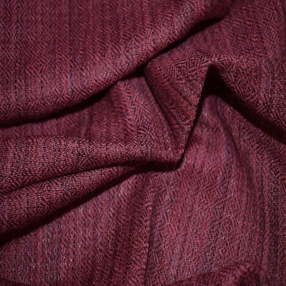 Sal Unisex confectionat din 100% Lana (Yak & Merino) ->Grena Visiniu -> Cod: Feb3 - Sal din lana de Yak & Merino