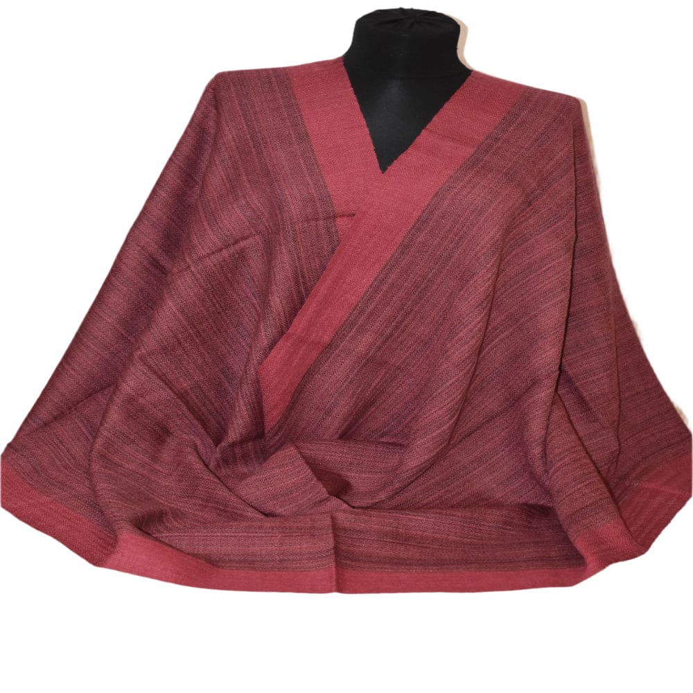Sal Unisex confectionat din 100% Lana (Yak & Merino) ->Grena Visiniu -> Cod: Feb3 - Sal din lana de Yak & Merino