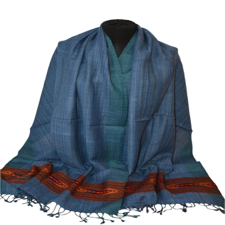 Sal Unisex confectionat din 100% Lana (Yak & Merino) ->Grena Visiniu -> Cod: Feb4 - Saluri din Lana de Yak & Merino