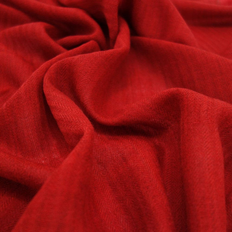 Sal Unisex confectionat din 100% Lana (Yak & Merino) -> Herringbone Red-> Cod:KYM22 - Saluri din Lana de Yak & Merino