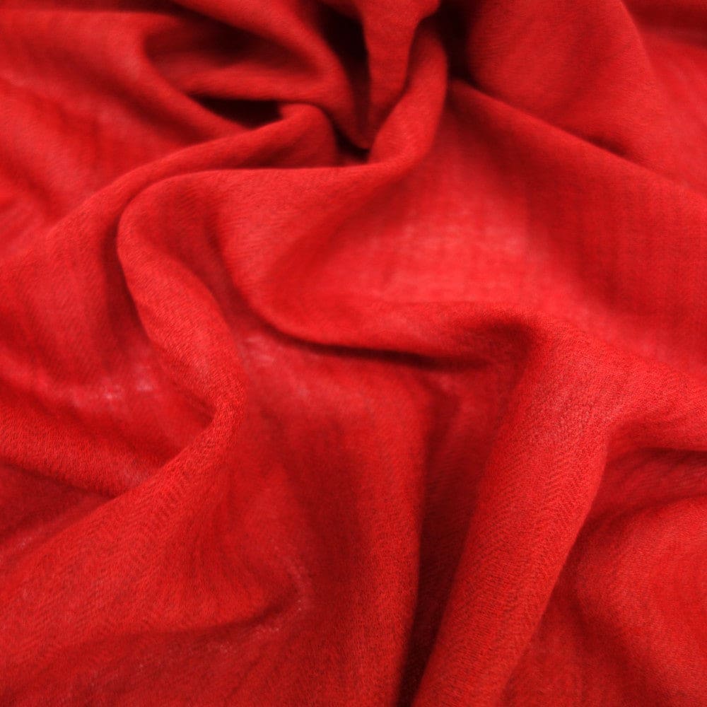 Sal Unisex confectionat din 100% Lana (Yak & Merino) -> Herringbone Red-> Cod:KYM22 - Saluri din Lana de Yak & Merino