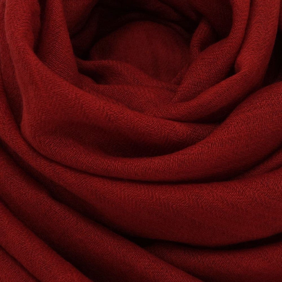 Sal Unisex confectionat din 100% Lana (Yak & Merino) -> Herringbone Red-> Cod:KYM22 - Saluri din Lana de Yak & Merino