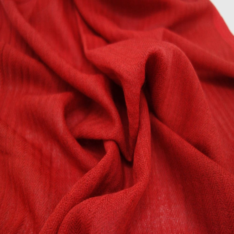Sal Unisex confectionat din 100% Lana (Yak & Merino) -> Herringbone Red-> Cod:KYM22 - Saluri din Lana de Yak & Merino