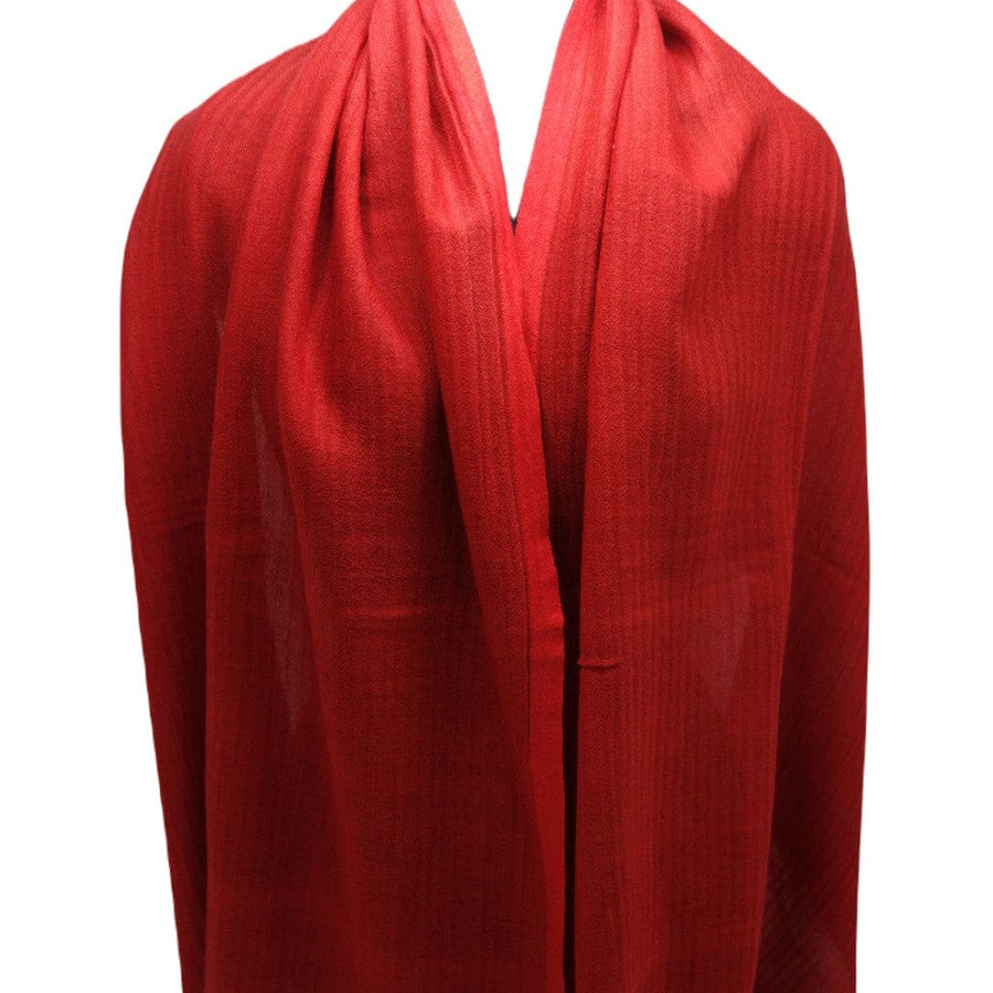 Sal Unisex confectionat din 100% Lana (Yak & Merino) -> Herringbone Red-> Cod:KYM22 - Saluri din Lana de Yak & Merino