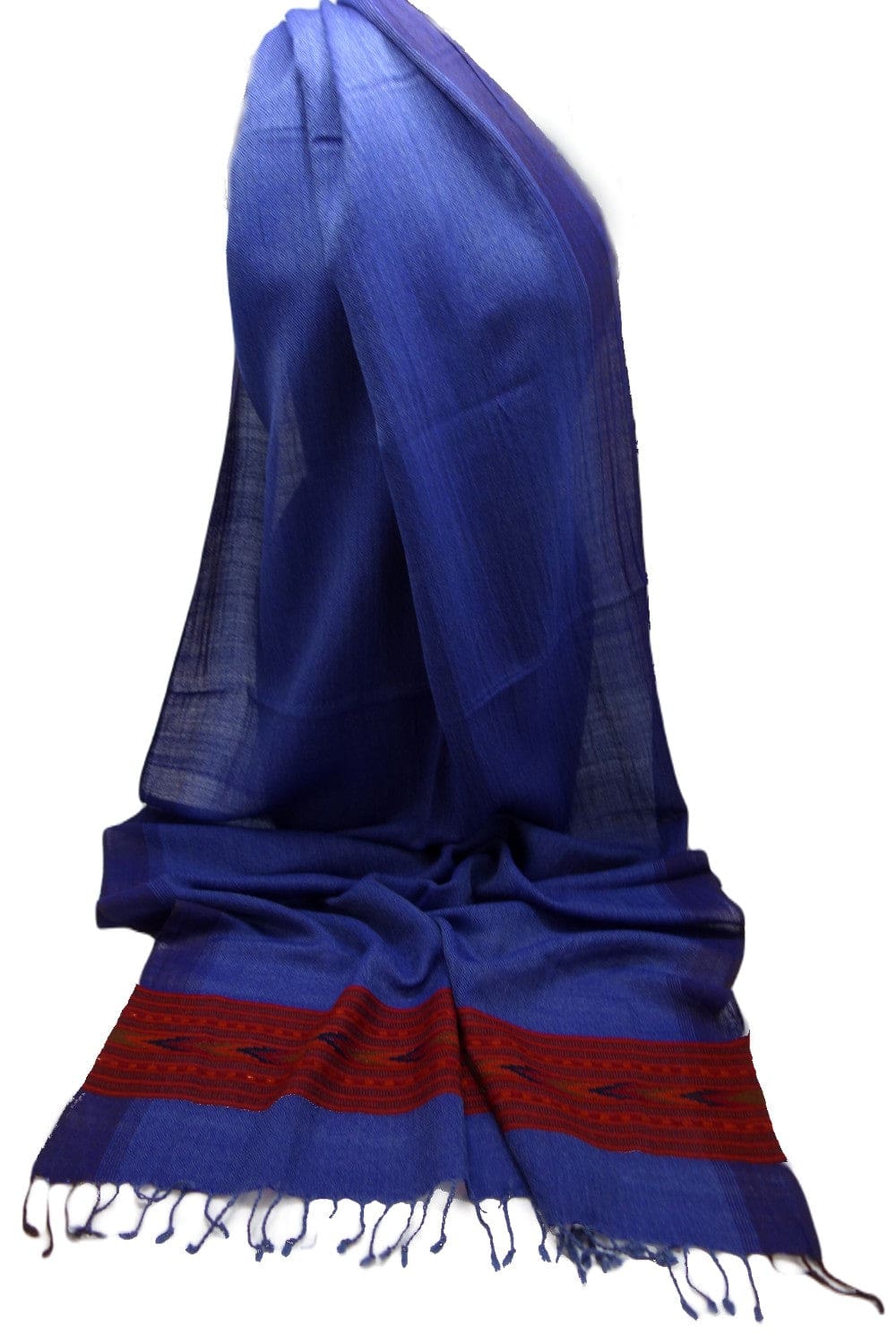 Sal Unisex confectionat din 100% Lana (Yak & Merino) ->Indigo Blue -> Cod: KYM7 - Saluri din Lana de Yak & Merino